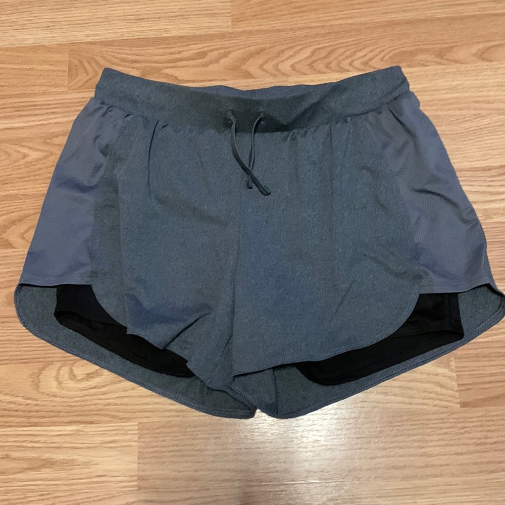 Gray shorts with black under shorts attached-perfect condition